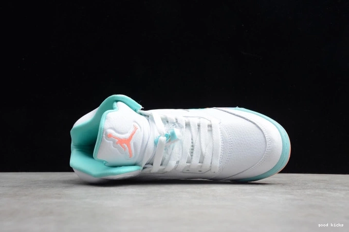 Rep 440892-100 Air GS Light Jordan 5 Aqua 0707